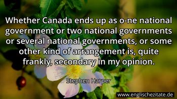 Englisches Zitat von Stephen Harper als Bild