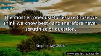 Englisches Zitat von Stephen Jay Gould als Bild
