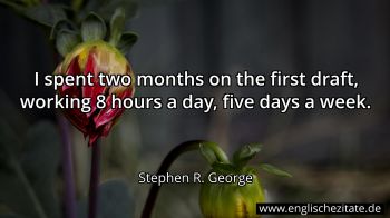Englisches Zitat von Stephen R. George als Bild