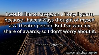 Englisches Zitat von Stephen Schwartz als Bild