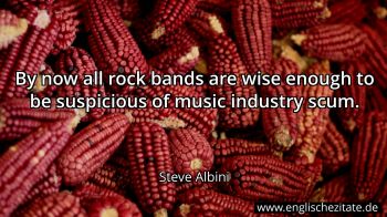 Englisches Zitat von Steve Albini als Bild
