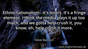 Englisches Zitat von Steve Bannon als Bild
