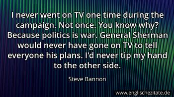 Englisches Zitat von Steve Bannon als Bild