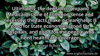 Englisches Zitat von Steve Bullock als Bild