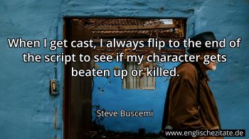Englisches Zitat von Steve Buscemi als Bild