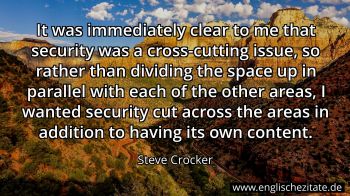 Englisches Zitat von Steve Crocker als Bild