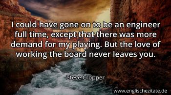 Englisches Zitat von Steve Cropper als Bild