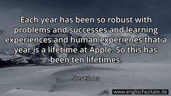 Englisches Zitat von Steve Jobs als Bild
