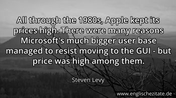 Englisches Zitat von Steven Levy als Bild