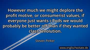 Englisches Zitat von Steven Pinker als Bild