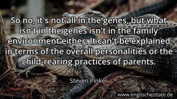 Englisches Zitat von Steven Pinker als Bild