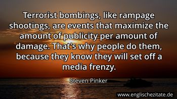 Englisches Zitat von Steven Pinker als Bild