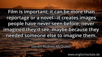Englisches Zitat von Steven Rodney McQueen als Bild