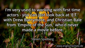 Englisches Zitat von Steven Spielberg als Bild