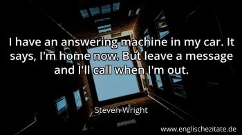 Englisches Zitat von Steven Wright als Bild