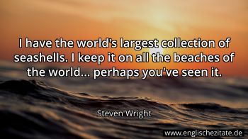 Englisches Zitat von Steven Wright als Bild