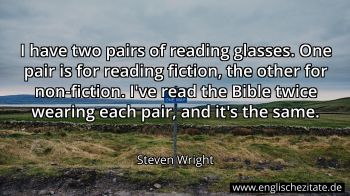 Englisches Zitat von Steven Wright als Bild