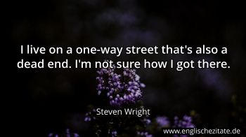 Englisches Zitat von Steven Wright als Bild