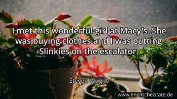 Englisches Zitat von Steven Wright als Bild