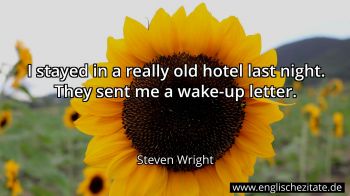Englisches Zitat von Steven Wright als Bild