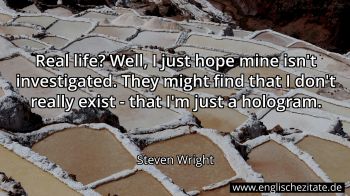 Englisches Zitat von Steven Wright als Bild