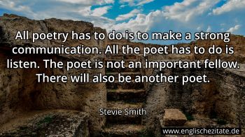Englisches Zitat von Stevie Smith als Bild