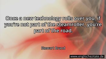 Englisches Zitat von Stewart Brand als Bild