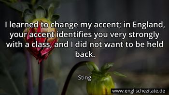 Englisches Zitat von Sting als Bild