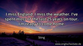 Englisches Zitat von Sting als Bild
