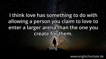 Englisches Zitat von Sting als Bild