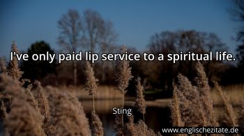 Englisches Zitat von Sting als Bild