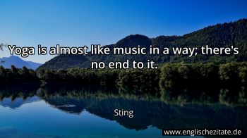 Englisches Zitat von Sting als Bild