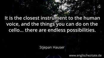 Englisches Zitat von Stjepan Hauser als Bild