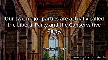 Englisches Zitat von Stockwell Day als Bild