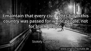 Englisches Zitat von Stokely Carmichael als Bild