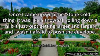 Englisches Zitat von Stone Cold Steve Austin als Bild