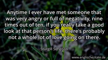 Englisches Zitat von Sturgill Simpson als Bild