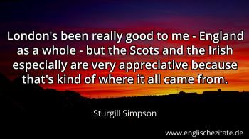 Englisches Zitat von Sturgill Simpson als Bild