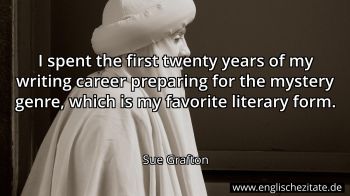 Englisches Zitat von Sue Grafton als Bild