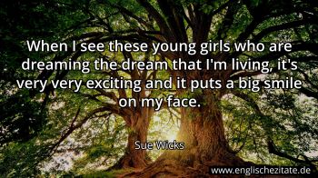 Englisches Zitat von Sue Wicks als Bild