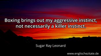 Englisches Zitat von Sugar Ray Leonard als Bild