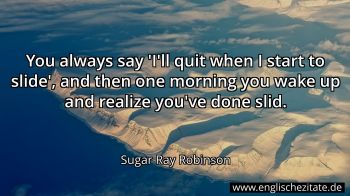 Englisches Zitat von Sugar Ray Robinson als Bild