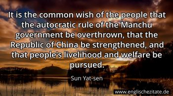 Englisches Zitat von Sun Yat-sen als Bild