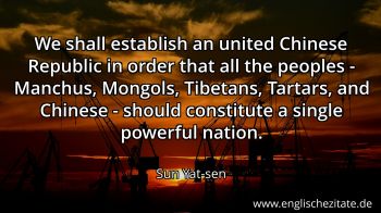 Englisches Zitat von Sun Yat-sen als Bild