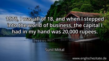 Englisches Zitat von Sunil Mittal als Bild