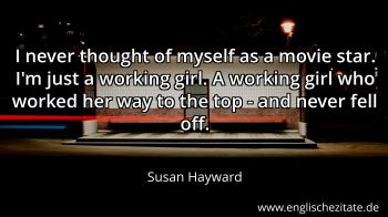 Englisches Zitat von Susan Hayward als Bild
