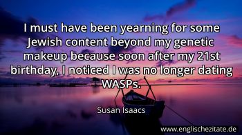 Englisches Zitat von Susan Isaacs als Bild
