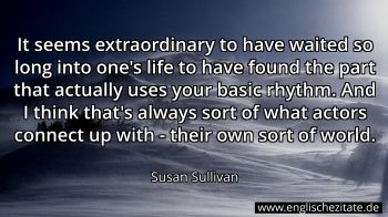 Englisches Zitat von Susan Sullivan als Bild