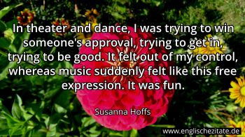 Englisches Zitat von Susanna Hoffs als Bild