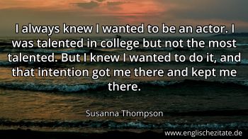 Englisches Zitat von Susanna Thompson als Bild